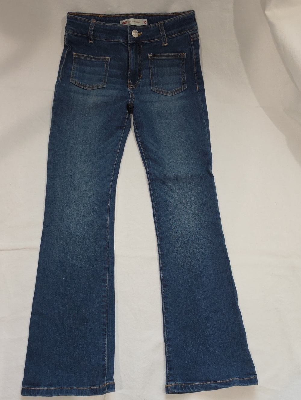 Levi's Girls Flare Jeans - Dark Blue Wash